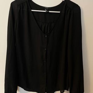 Black Sheer Blouse